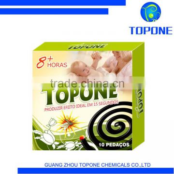Topone Quality repellent incense , mosquito incense for Angola , black mosquito coil