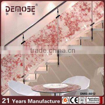 modern house indoor glass railing wood staircase designs