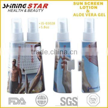 2015 new design water resistant sunscreen spray 30ml