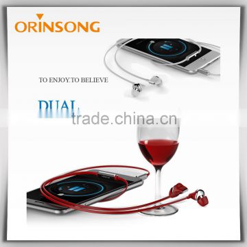 OS-D10 Custom logo wired earphone with mic for 3.5mm mobilephone