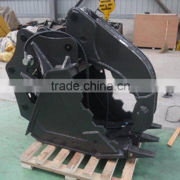 earthmoving excavator hydraulic grab bucket