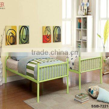 Green Yellow Black White Red Blue Pink Children Kids Metal Twin Bed