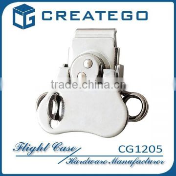 briefcase latch hardware with chrome plating