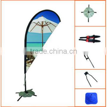 3.3m feather flag pole with water tank design