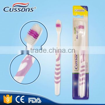 Customized logo promotion hard bristle biodegradable toothbrush