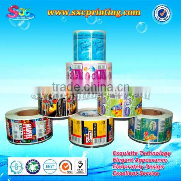 Full color blank customized printing pvc clear sticker roll label paper