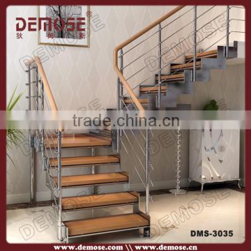 indoor metal oak treads stairs