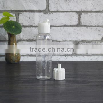PET cylinder clear bottles 60Ml squeeze bottle flip top                        
                                                                                Supplier's Choice