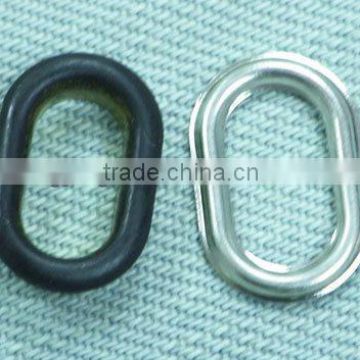 Fashion galvanized metal oval eyelets for garment/shoes