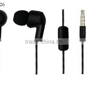 New design wavy cable hand free stereo earphone with mic
