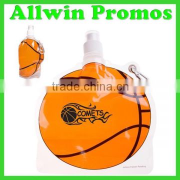 HydroPouch! Basketball Collapsible Water Bottle