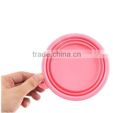 Quality hot selling foldable silicone pet travel bowl