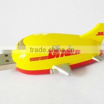 hot sell fancy hi-speed plane shape usb flash drive