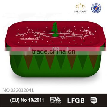Bento Box with Customized Logo Printing, Food Grade, FDA Approved, BPA Free , Eco-friendly Material by Cn Crown