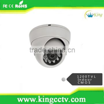 Light and economical ir dome camera indoor cmos camera 1200tvl 75-95 degree angle of view