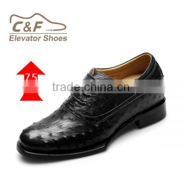 2016 genuine ostrich leather shoes for men