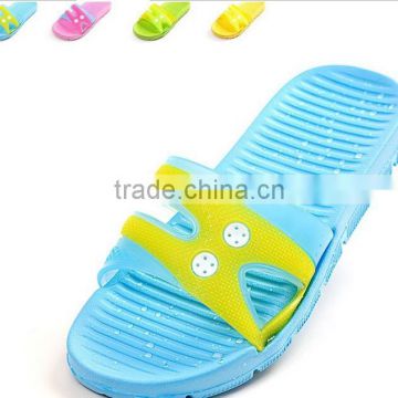 2015 new design fashion casual beach eva injection home slippers PVC upper sandals