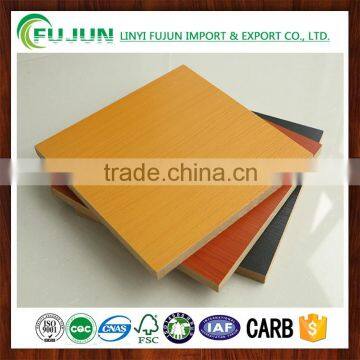 MDF/HDF fiberboard 8-12mm laminated mdf wood