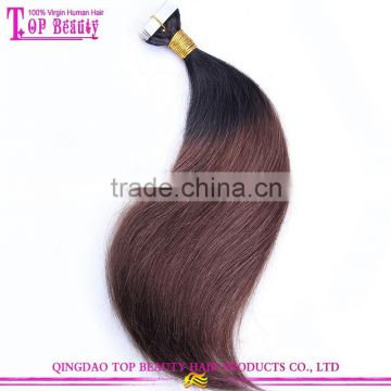 Factory Wholesale Price New Arrival Tape In Human Hair Extension Healthy Beautiful Ombre Remy Tape Hair Extension