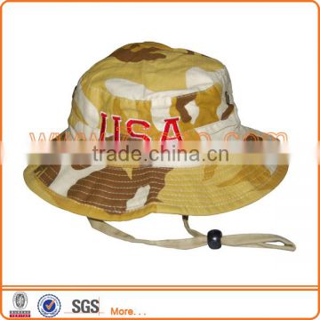 Hot Sales Custom Printed Pattern Fisherman Camo Bucket Hat Manufacturer