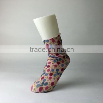Charming girls unique printed nylon fishnet ankle socks