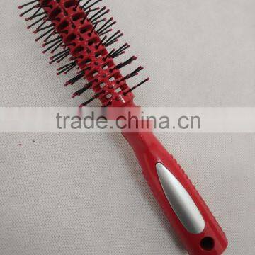 Hot sale high quality fashion plastic round hair brush