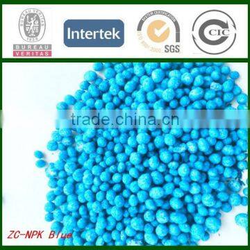 Quick release type and type npk fertilizer npk 2mgo 12.12.17 + blue color