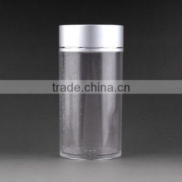 150ML transparent PET plastic /pill bottle /capsule bottle/vitamin bottle /round bottle/comestic with silver screw cap