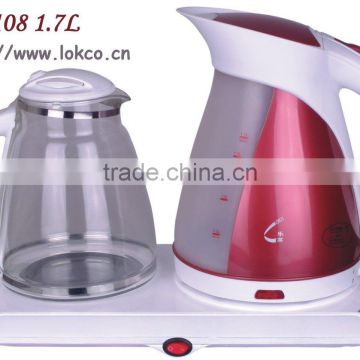 electric kettle with teapot set, CB CE certificate