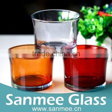 3PCS American Style Round Votive Candle Holder Glass