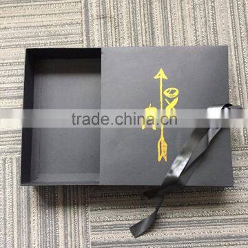 2016 custom black cardboard paper gift packaging boxes