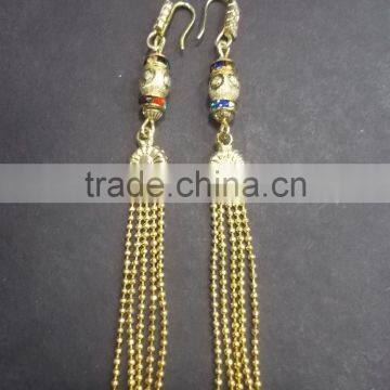 Stylish Ball design gold plated earrings,Indian Traditional Gold Plated Jewelry,