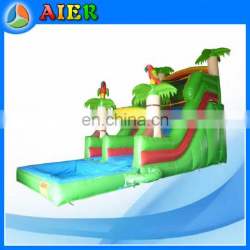 Wet and dry inflatable water slide, inflatable pool water slide