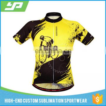 Hot sale custom cycling apparel sublimated bicycle jersey quick dry mtb cycling jersey