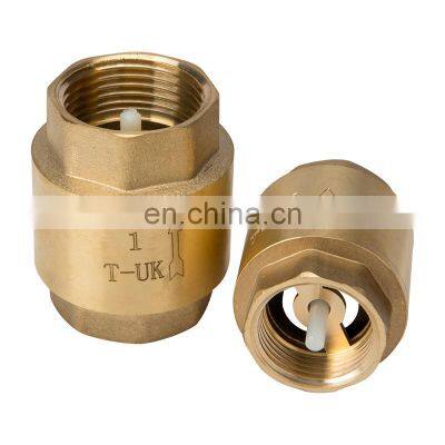 1" brass swing hydraulic spring non-return valve