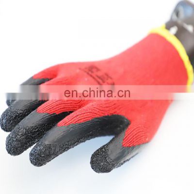 Crinkle Latex Palm Dip Cotton Blend Gloves For Construction