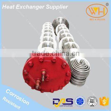 High heat transfer 116kw titanium marine heat exchanger, oil heat exchangers
