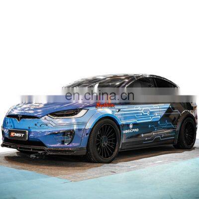 CMST style Widebody kit for Tesla model x front spoiler rear diffuser side skirts and wide flare for Tesla model x facelift