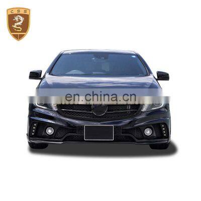 Front bumper rear bumper side skirts rear spoiler body kit for mecedes A class W176 WD style