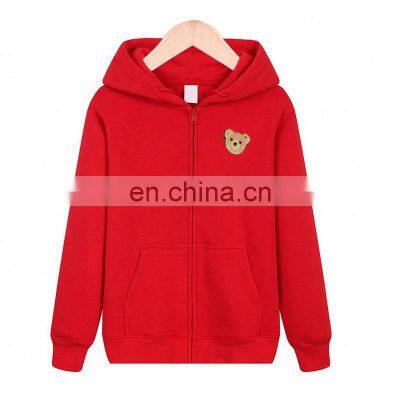 Wholesale custom brand men and women mixed large size casual jacket crop hooded jacket DIY broken head bear couple jacket