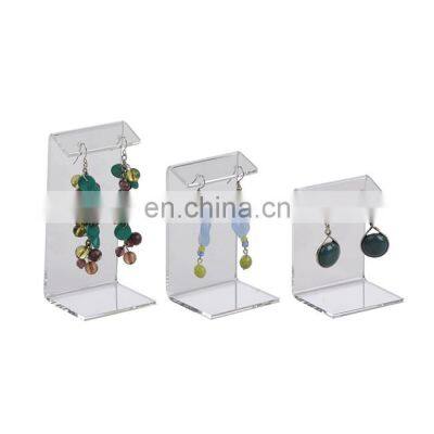 Retail Store Jewelry Display Custom Clear Acrylic Countertop Earring Display Stand