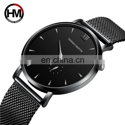 HANNAH MARTIN HM-10201 Latest Design Quartz Watch For Man Analog Stainless Steel Strap Simple Charm Watches