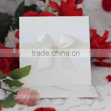 Pure White Decorating Diamond Chic Lace Wedding Invitations