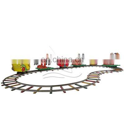 Amusement park children train rides for sale electric track kids train