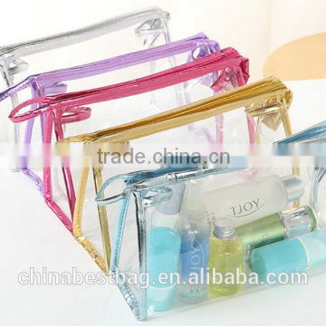 New Travel Toiletry Bag Transparent Clear pvc Cosmetic Bag
