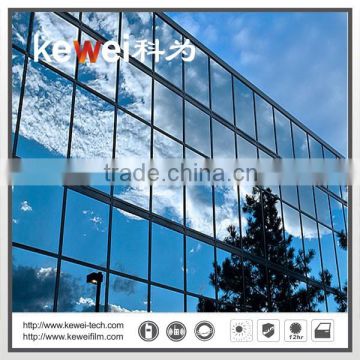 N-blue silver buidling safety window film covering with heat resistant