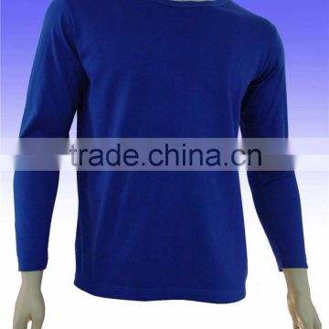 100% cotton long sleeve round neck custom t-shirt