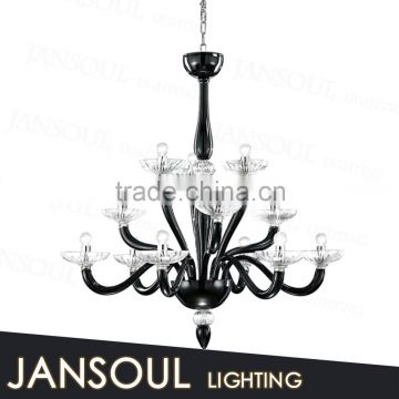 beautiful black and white italian murano glass chandelier crystal chandelier pendant for home wedding living room dinning room