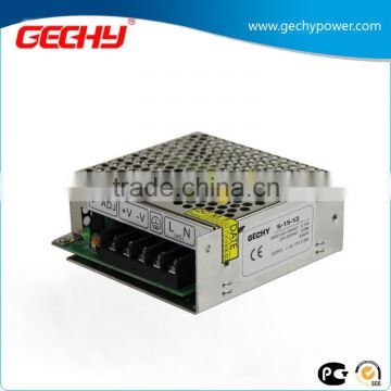 S-15W-12V ac/dc compact single output enclosed led switching power supply(S-15W)
