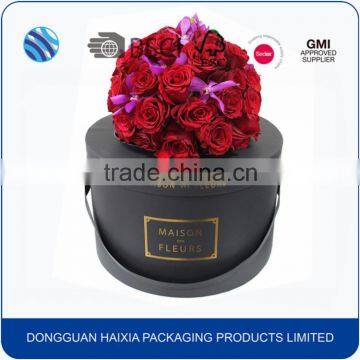 Custom design luxury wholesale cardboard paper round flower hat gift packaging box                        
                                                Quality Choice